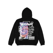 Startmore Adrift Never Change Siyah Oversize Unisex Kapüşonlu Sweatshirt Hoodie Siyah