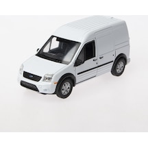 Welly 1:36 Diecast Çek-bırak Ford Transit Connect -beyaz