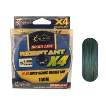 Captain Resistant Pe 4 Kat Spin İp Misina 150mt Yeşil Standart - 0.23 Mm