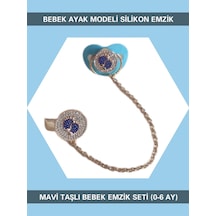 Sahi Aksesuar Bebek Ayak Modeli Emzik Zinciri Seti Bezyı374 Şeffaf