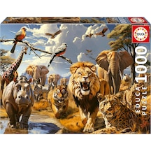 Educa 1000 Vahşi Hayvanlar Puzzle - 1000 Parça - 19920 - Wild Animals