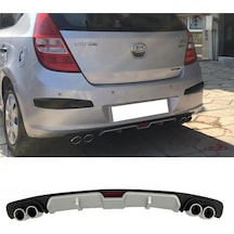 Hyundai İ30 Gri Difüzör 4 Krom Egzoz Görünümlü Difizör Arka Ek Body Kit 2007 - 2021