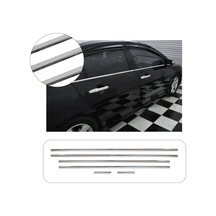 Honda Civic Uyumlu 2006-2011 Krom Cam Çıtası 6 Parça Paslanmaz  Çelik