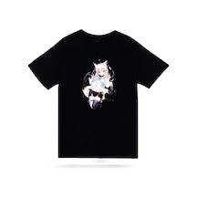 Stoned&Fame Furina Genshin İmpact Anime Baskılı Unisex Siyah %100 Pamuk T-shirt SIYAH