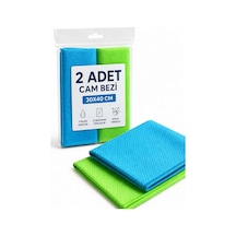 2 Adet Mikrofiber Cam Bezi 30x40 Temizlik Bezi
