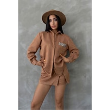 Verymoda Süet Gömlek - F1517 Taba