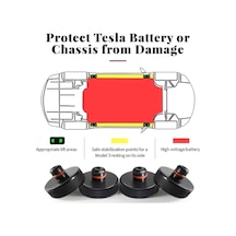 Honeybeeshop Tesla Jeki İçin Tesla Model 3 S X Y Jack Pedalları Depolama Kutulu 4 Jak 2013 2025 Aksesuar