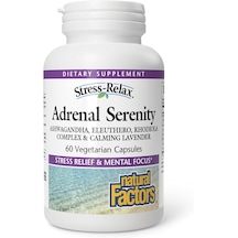 Natural Factors Stress-relax, Adrenal Serenity, 60 Vegetarian Capsules Usa Menşeii Dmmedicineden Orijinal