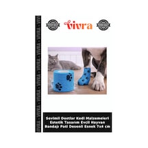 Sevimli Dostlar Kedi Malzemeleri Estetik Tasarım Evcil Hayvan Bandajı Pati Desenli Esnek 7x4 Cm