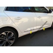 Renault Megane 4 Sedan Krom Yan Kapı Çıtası Aksesuarı 4 Parça