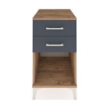 Kronos Komodin 2 Çekmeceli 44x59x80 Çam-antrasit Çam