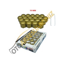 A Kalite Mefsa Bijon Kapağı Düz 19 Mm Altın Sarı 20 Li Set