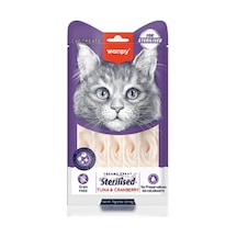 Wanpy Ton Balıklı & Kızılcıklı Kısırlaştırılmış Kedi Krema Ödülü 5 X 14 Gr
