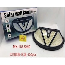 POWERMASTER MX-118 118 SMD LEDLİ HAREKET SENSÖRLÜ ÜÇ MODLU SOLAR DUVAR LAMBASI