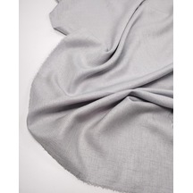 Gri Keten Sentetik Karışımlı Kumaş Tiril Tiril Akışkan Dökümlü Gömleklik & Elbiselik 140x190cm-11822