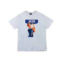 Jinjer Baskılı Unisex %100 Pamuk Beyaz T-shirt Beyaz Jinjer Baskılı Unisex %100 Pamuk Beyaz T-shirt Beyaz