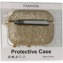Zengemtx Newface Apple Uyumlu AirPods Pro 2 2.nesil Spell Simli Kılıf - Gold Çok Renkli