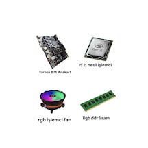 İ5 2. Nesil İşlemci/h61 Anakart/8gb Ddr3 Ram/cpu Fan/bundle Set