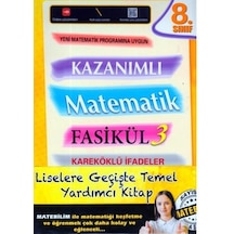 8. Sınıf KazanımLI Matematik Fasikül 3 - KAREKOD Yayınları