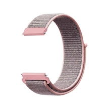 Caseonn Huawei Watch Gt 3 Pro 43mm Kordon Hasır Kumaş Nylon Kayış Rose Pink