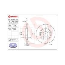 Brembo 09b56511 Ön Fren Aynası Nissan Juke 10 19 Pulsar 14 280x24x43.9 5 Delik Bd2291d