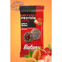 Meyveli Çilekli & Bademli Protein Topları 55gr X3 Adet