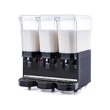 Samıxır Klasik Triple Karıştırıcılı Soğuk İçecek Dispenseri 20+20+20 Litre Siyah