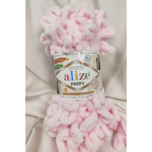 Puffy Bebe Pembe El Örgü İpi 100gr. 9mt. 5'li Paket - Renk: 31
