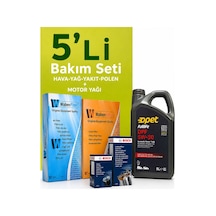 Bosch-waben Seat Arona 1.6 Tdı Filtre Bakım Seti-opet 5w30 5 Lt 2018-2020