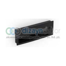 Gömme Kulp Mat Siyah 96 Mm