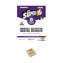 Nitelik Yayınları 6. Sınıf Süper B Serisi Sosyal Bilgiler Soru Bankası + Telefon Standı