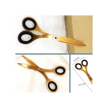 Omeniv Vintage Retro Gold Ton Makas Pirinç Minimal Tasarım