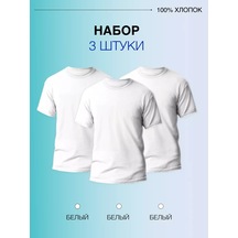 Grace Bazal Color Temel Pamuk Tişört Seti 3 Adet 212395464 Beyaz