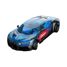 Mey İthalat Jk8808 Mekanik Bugatti Model Araba 798 Parça Block Oyuncak Mavi