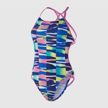 Speedo Rainbow Ripple Freestyler Swimsuit Kadın Yüzücü Mayosu
