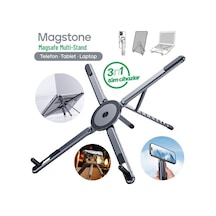 Feny Fn-ms10 Magstone 360 Dönebi Len Ayarlanabi Li R Kademeli 3i N1 Magsafe Laptop Stand