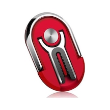 Pazly Araba Telefon Tutucu Parmak Yüzükleri Standı Havalandırma Klipsi Kırmızı