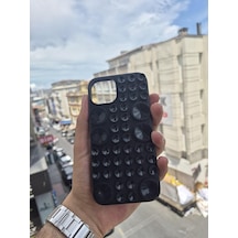 İphone 13 Ve İphone 14 Uyumlu Vantuzlu Silikon Kılıf, Yapışan Vantuz Tasarımlı Darbeye Ve Çizilmeye Karşı Dayanıklı Koruyucu Canlı Yayın Ve Selfie Telefon Kılıfı Siyah