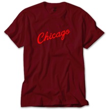 Chicago Yazı Kırmızı Tişört