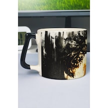 Dying Light Baskılı Seramik Lüks Kupa 1 Adet Özel Siyah Kulp Dalga Kulp V1d Çok Renkli