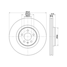 Audi A5 Fren Diski On 2008-2017 Hella 8dd355117181 2adettir