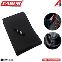 Carub Direksiyon Kılıfı İğneli Delüx Siyah Dikişli