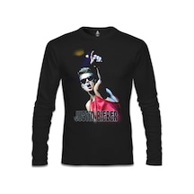Justin Bieber Siyah Erkek Sweatshirt