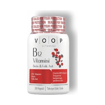 Voop Vitamin B12, Biotin Ve Folik Asit İçeren Kapsül Takviye Edici Gıda 6o Kapsül
