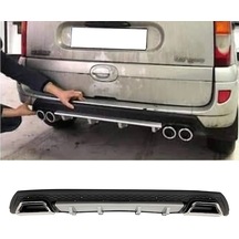 Renault Kangoo Gri Difüzör Çiftli Kare Egzoz Görünümlü D Tip Difizör