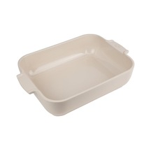 Appolia Dikdörtgen Saplı Fırın Kabı, Seramik, Ekru/beyaz, 7,2 X 32 X 21,7 Cm, Kapasite: 2 L, 60046 Diğer