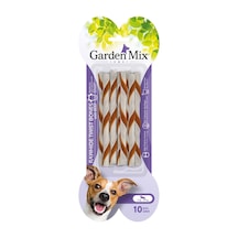Garden Mix Dana Etli Burgu Çubuk Deri Kemik Köpek Ödülü 10'lu