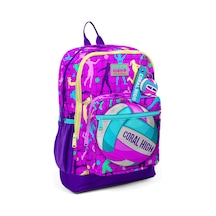 Coral High Kids Pembe Mor Voleybol Desenli Okul Sırt Çantası 23761