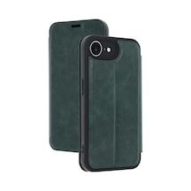Newface Apple Uyumlu İphone 16e Kılıf Flip Cover - Koyu Yeşil - Özel Seri 8683140842963