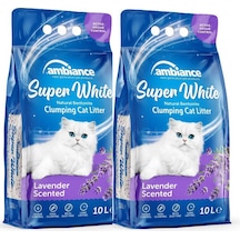 Ambiance Lavanta Kokulu Topaklaşan Bentonit Kedi Kumu 2 x 10 L